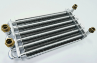 Теплообменник битермический L=260 (для Электролюкс Бейсик, Нева Люкс, Хаер) аналог (резьба)